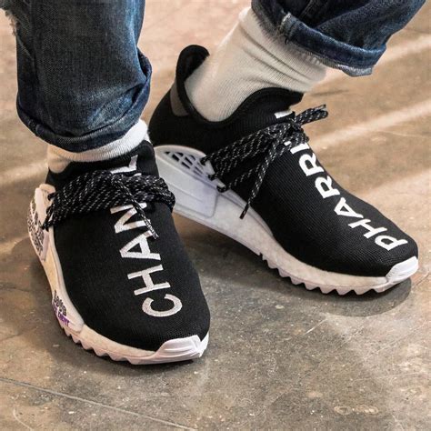 chanel and pharrell shoes|adidas human race chanel.